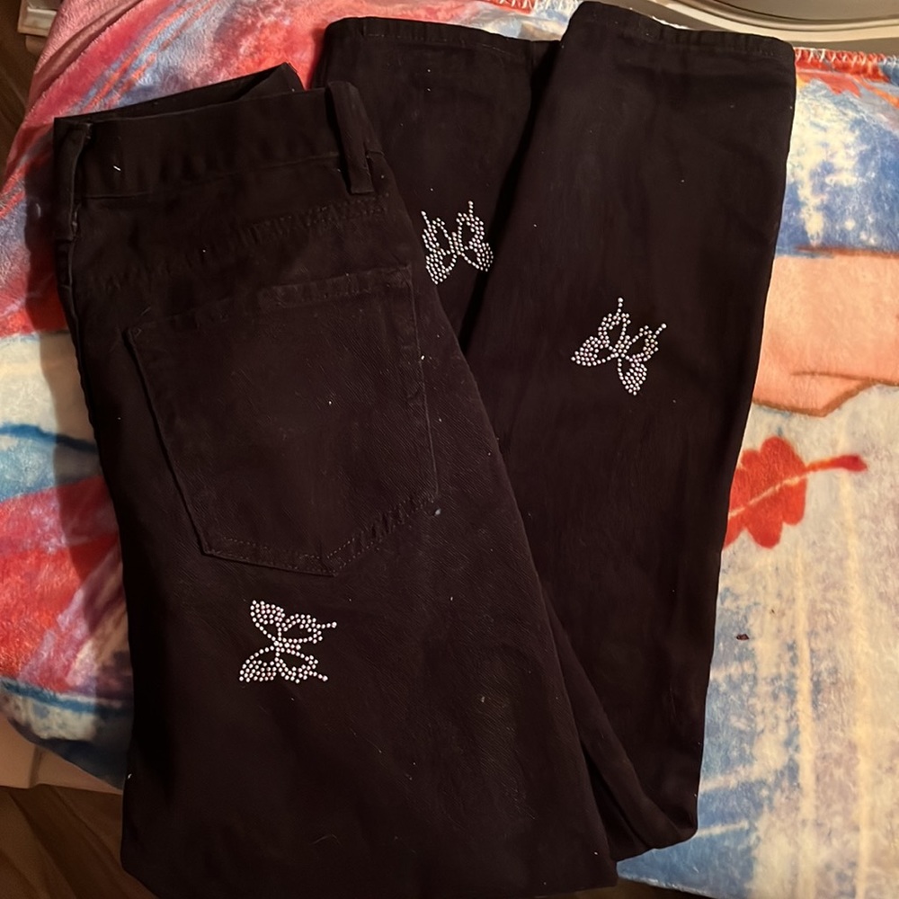 Pacsun High Waisted Slim Fit Butterfly Jeans